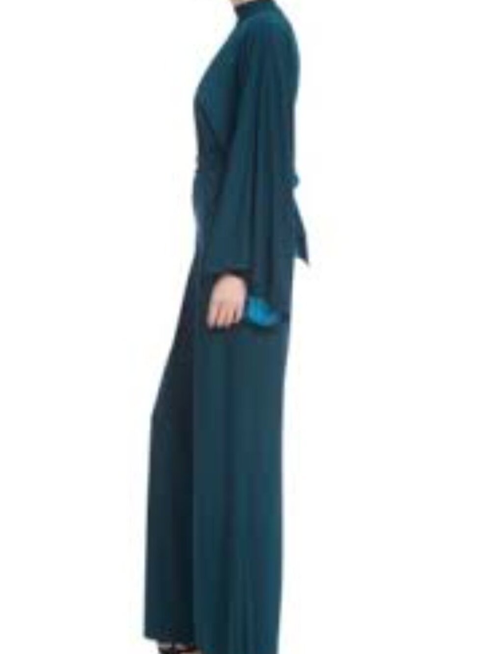 NWT BADGLEY MISCHKA MOCK NECK- KIMONO SLEEVE JUMPSUIT- SIZE 10 - Picture 7 of 7